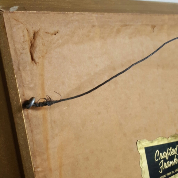 FRANKLIN PICTURE FRAME CO Wall Decor Vintage Framed Franklin Foil